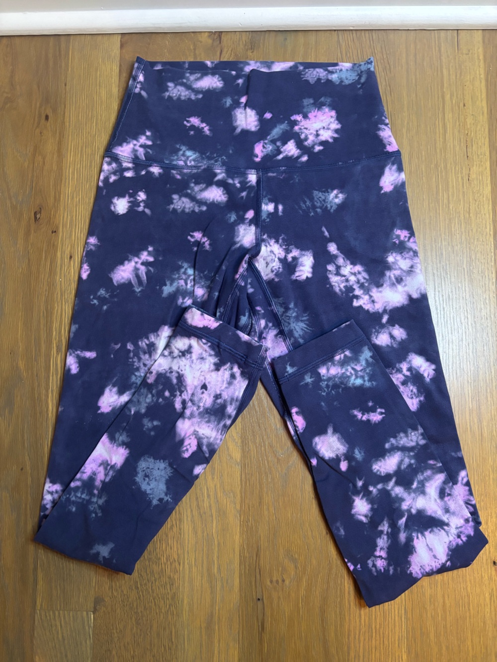 lululemon athletica Purple & Pink Tie-Dye High-Rise Leggings